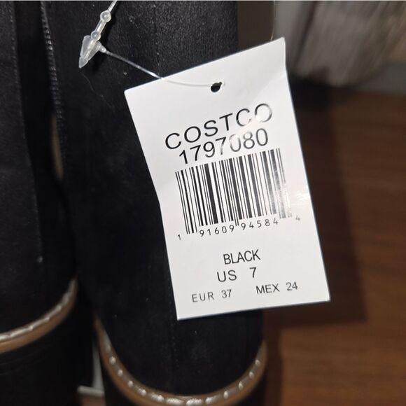 Kensie Women's Kayla Black Chelsea Faux Suede Boots Size 7 - Picture 7 of 10